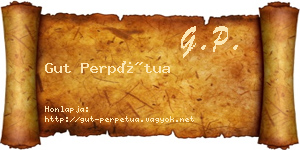 Gut Perpétua névjegykártya